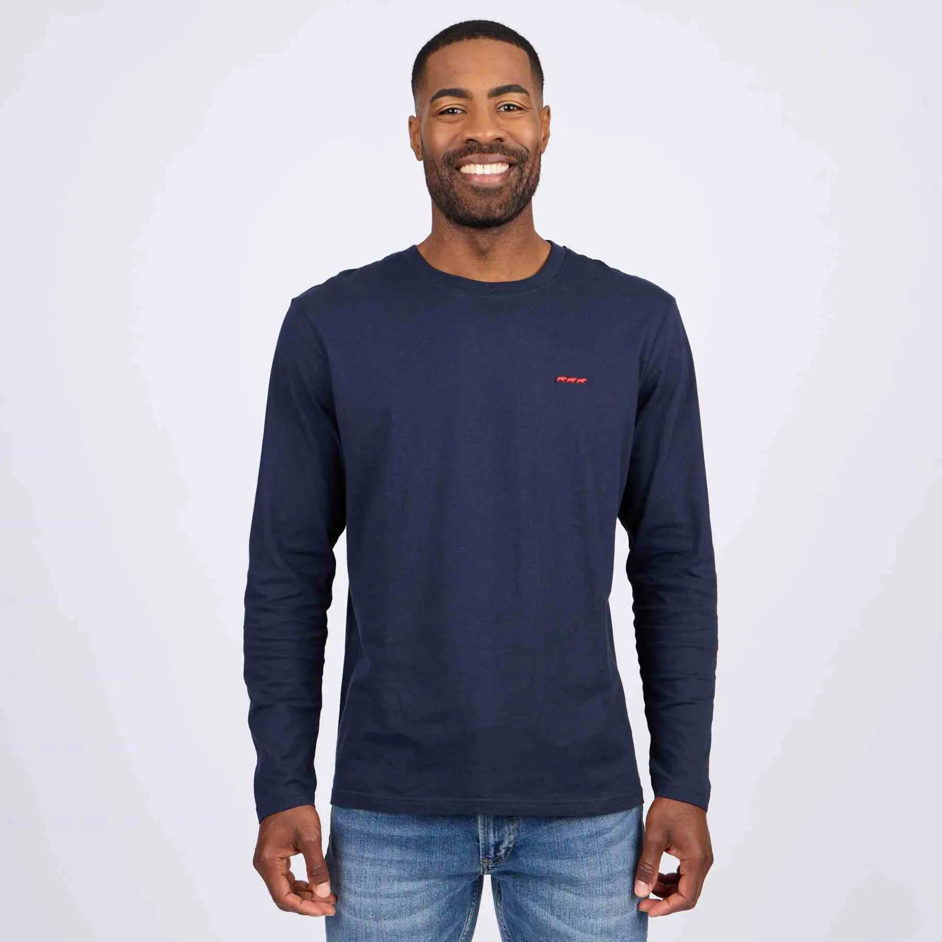 Homme Mise Au Green T-shirt col rond bleu marine