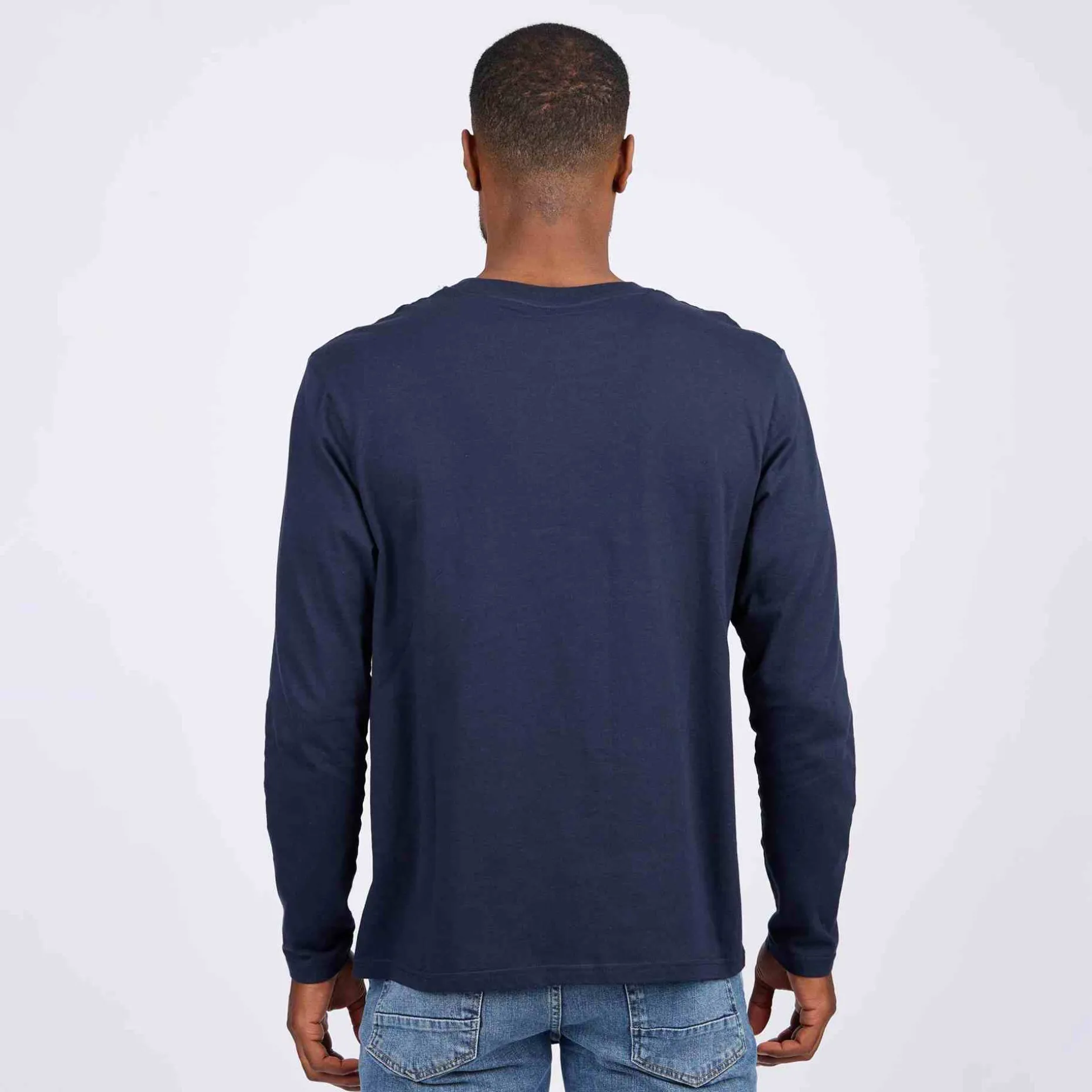 Homme Mise Au Green T-shirt col rond bleu marine