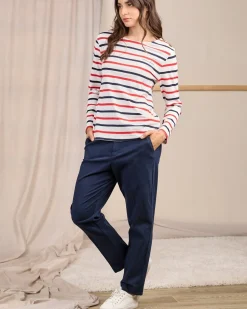 Femme Mise Au Green T-shirt Cyrielle blanc cassé