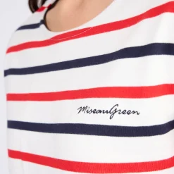 Femme Mise Au Green T-shirt Cyrielle blanc cassé