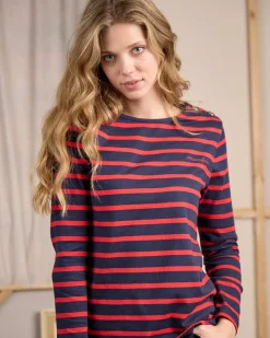 Femme Mise Au Green T-shirt Cyrielle bleu marine