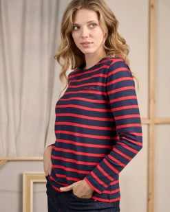 Femme Mise Au Green T-shirt Cyrielle bleu marine