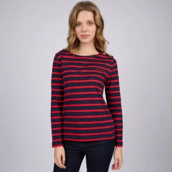 Femme Mise Au Green T-shirt Cyrielle bleu marine