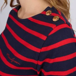 Femme Mise Au Green T-shirt Cyrielle bleu marine