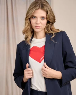 Femme Mise Au Green Veste Coralie bleu marine