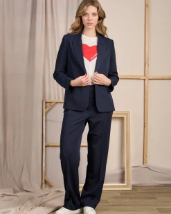 Femme Mise Au Green Veste Coralie bleu marine