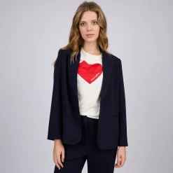 Femme Mise Au Green Veste Coralie bleu marine